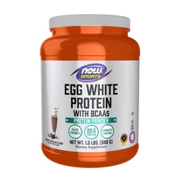 Nu Foods Sport Nutrition, Egg White Protein, 20 g med BCAA, Creamy Chocolate Powder, 1,5 pund