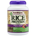 NutriBiotic - Mixed Berry Rice Protein, 1 Lb 5 Oz (600g) | Low Carb, Keto-Friendly, Vegan, Raw Protein Powder | Växt & Bearbetat utan kemikalier, GMO eller Gluten | Lätt att Digest & Nutrient-Rich