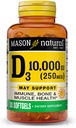 MASON NATURAL D 3 10 000 Iu Softgels, 30 Count