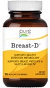 Bröst D av ren essens - naturligt tillskott för östrogenbalans, hormonal akne och klimakteriet stöd med vitamin D3, kalcium, grönt te och lykopen - 90 kapslar