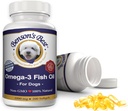 Bensons bästa Omega 3 Fiskolja för hundar - Ger 43% mer Omega 3 fettsyror än laxolja - 200 Softgels 1000 mg - 100% ren, icke-GMO, Natural Pet Food Dog Fish Oil Supplements