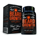 Manskape Co Beard Growth Vitamins for Men by Wild Willies - Naturally Faster Hair Growth - 60 Capsules with Biotin - Grow a Thicker, Fuller Beard and Mustache Today