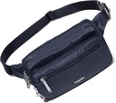 Baggallini Securtex Anti-Theft Belt Fanny Pack for Women RFID Wallet Locking Zipper-Travel Bag Crossbody Purse