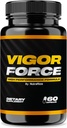 NutraRize Vigor Force för män, högpresterande manliga kapslar, alla naturliga kosttillskott för övergripande hälsa och välbefinnande, officiella piller 50 Review (60 kapslar)