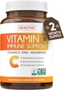 Vitamin C Immune Support Supplement - Immune Boost Blend with Elderberry Vitamin C and Zinc for Daily & Seasonal Support - Magnesium Zinc VIT C & D and Herbal Defense Complex (2 Months Supply)