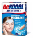 Var Koool Cooling Relief för Migraine, Soft Gel Sheets, 4 Sheets (Pack of 4)