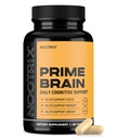 Nootrix Prime Brain Nootropic Supplement | Stöder minne, mental fokus, kognitiv hälsa och energi | Främjar hälsosamt humör och hjärnfunktion | Ginkgo Biloba, Lion's Mane & L Theanine | 90 kapslar