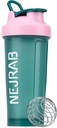 Protein Shaker Bottle - Sport Blender Bottles for Protein Mixes and Shakes - 28 Oz, Leak-Proof, shaker koppar för protein shakes, Pre-workout (Green), Medium, NJB 28-Oz