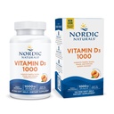 Nordic Naturals Vitamin D3 1000, Orange - 120 Mini Soft Gels - 1000 IE Vitamin D3 - Stöder hälsosamma ben, humör och immunsystemfunktion - Icke-GMO - 120 portioner
