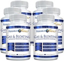 Forskning Verified Gas och Bloating - Relax Intestinal Muscles, Eliminera Gas Buildup - Artichoke Powder, Ginger, Peppermint Leaf Powder - 360 kapslar - Vegan