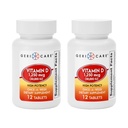 GeriCare Vitamin D 1,250mcg (50,000 IE) Hög styrka, stöder bendensitet, muskelhälsa, immunfunktion och kalciumabsorption, en gång-a-veckors kosttillskott, 12 greve ( 2)