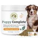 Wholistic Pet Organics Puppy Complete - Dog Multivitamin Powder - 1 Lb - Daily Dog Vitamins & Supplements for Homemade Food - Immune System, Skin, Coat & Overall Health - Små och stora rasvalpar