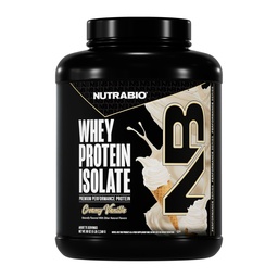 NutraBio 100% Whey Protein Isolate Protein Powder, 25g Protein med komplett Amino Acid Profile, Non-GMO, Soy & Gluten Free, Low Carb, Low Calorie Whey Protein Powder, Alpine Vanilla, 5 Lbs