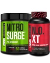 Jacked Factory Nitrosurge Pre-Workout i Black Cherry & N.O. XT Nitric Oxide Booster för Män & Kvinnor