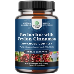 Balansering Berberine Plus 1200mg Per Servering Komplex - Antioxidant Berberine med Ceylon Cinnamon Capsules Plus Silymarin Milk Thistle Extract - Aktiv PK för hjärthälsa stöd 90 kapslar