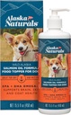 Alaska Naturals - Wild Alaska Salmon Oil Formel Dog Food Topper - EPA och DHA Omega-3 - Tillskott för hälsosam hud, Shiny Coat - Tillverkad i USA - 15,5 uns. Pump Bottle