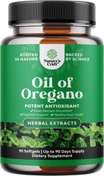 Wild Oil of Oregano Softgels - Gentle Detox för Immune Support - Koncentrerad Oregano Oil Softgels med Carvacrol 70% - Eases Digestion, Gut Balance & Cleanse Body - Trusted Herbal Supplements - 90 Ct