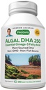 ANDREW LESSMAN Algal DHA 250mg 360 Softgels - Plant-Based Omega-3 oljor, Natural Marine Algae, High DHA, Non-GMO, High Potency, No Stomach Upset, No Fishy Aftertaste. Liten lätt att svälja