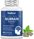 NuBrain Booster - Brain Supplement för Brain Booster, Memory, Focus & Clarity Support med St John's Wort, Ginkgo Biloba, Bacopa & More - 60 Vegan Capsules | 1 månads leverans