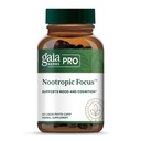 GAIA HERBS PRO Nootropic Focus - Brain Health Support Supplement* - Nootropic Supplement med Saffron, Ginkgo Leaf Extract & Lemon Balm - Vegan, Gluten-Free - 40 Liquid Phyto-Caps (20 portioner)