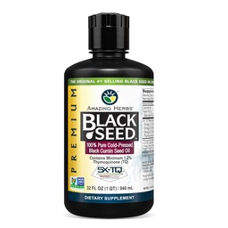 Fantastiska örter Premium Black Seed Oil - Cold Pressed Nigella Sativa Aids in Digestive Health, Immune Support, Brain Function, Joint Mobility, Gluten Free, Non GMO - 32 Fl Oz