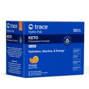 Trace Minerals Hydro Pak Keto - Electrolyte Replenishment Drink Mix - 1000 mg Potassium Plus 70 Stöder energi, Stamina och Hydration - Orange smak - 30 portioner