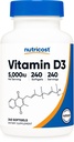Nutricost Vitamin D3 5 000 IE (125mcg), 240 Softgels - Non-GMO och Gluten Free Vitamin D