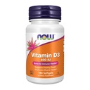 Nu tillskott, vitamin D-3 400 IE, starka ben *, strukturellt stöd *, 180 Softgels