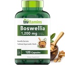 tnvitaminer Boswellia Extract Capsules, 120 greve | 1,200 mg Per Capsule | 65% Boswellic Acids + 10:1 Koncentrerad extrakt | Boswellia Serrata | Joint & Mobility Support