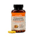 NatureWise Turmeric Boswellia Supplement med BioPerine & Organic Ginger Root - Organisk gurkmeja 900mg + Boswellia Extract 600mg - Icke-GMO, Vegan, USA Tillverkad - 60 kapslar [30-dagars leverans]
