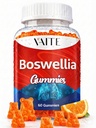 VAITE Boswellia Serrata Gummies 1200mg - Indian Frankincense Extract med Boswellic Acid, Plant-Based Supplement, Joint Support Health Formel, Non-GMO, Gluten-Free, Sugar-Free, 60 Chewables