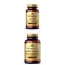 Solgar Vitamin K2 (MK-7) 100mcg, 50 Vegetable Capsules - Stöder Bone Health Vitamin D3 (Cholecalciferol) 250 MCG (10.000 IE), 120 Softgels - Immune System Support