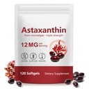 Premium Astaxanthin 12mg,120 Softgels | Natural Antioxidant Supplement for Eye, Joint, Skin Health,Microalgae Source | 4 Month Supply | Stöder Intern Circulation & Natural Tanning,Non-GMO