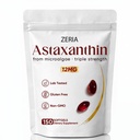 Zeria Astaxanthin 12mg, Natural Microalgae Antioxidant Supplements, hjälper till att skydda celler från oxidativ stress, hud Firmness & Elasticity, främjar hälsosam hud och ögon, 150 Softgels