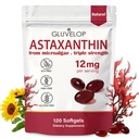 Astaxanthin 12mg, Premium Astaxanthin Antioxidant Supplements, Supports Eye, Skin, Immune, Intern Circulation, Fresh Microalgae Source, Triple Strength, Non-GMO, 4 Month Supply, 120 Softgels