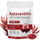 Astaxanthin 12mg, 120 Softgels, Premium Astaxanthin Antioxidant Supplements med antioxidantaktivitet, stöder öga, hudhälsa, immun, inre cirkulation