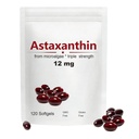 Astaxanthin 12mg, 120 Softgels, Max Strength Antioxidant med kokosolja, naturlig formel, hög absorption för ögon- och hudstöd, naturlig formel, icke-GMO, Glutenfri