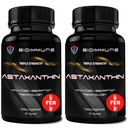 BioImmune 2 Pack Triple Strength AstaQuilTM Astaxanthin 12mg Förbättrad Absorption, 120 Softgels w/Organic Coconut Oil. Kraftfull Antioxidant för öga, gemensam och hjärthälsa