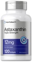 Horbäach Astaxanthin Supplement | 12mg | 120 Softgels | Triple Strength | från Microalgae | Non-GMO & Gluten Free