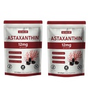 Astaxanthin 12mg Softgels | Natural Algae-Derived Botanical Extract (Haematocococcus pluvialis) | Easy Swallow, Non-GMO, 120 greve per väska (2)