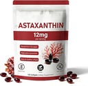 Astaxanthin 12mg, 120 Softgels, Natural Microalgae Source, Non-GMO Gluten-Free, 4 månaders leverans