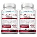 Godkänd Science® Astaxanthin 12 mg - Extra styrka Antioxidant - Stöder hjärta, ögon, hud - 180 Vegan kapslar - 6 månaders leverans