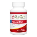 Wellness Resources Astaxanthin 6 mg | Wholefood Microalgae Haematococcus Pluvialis | Hög styrka Hel Alger Astapure | Astaxanthin Nutritional Supplement | 90 kapslar