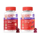 SmartyPants Sleep Gummies Family Bundle: Adult & Kids Sleep Support med Melatonin - Drug-Free, Non-Habit Forming, Fruit Flavored, 60 Count (Pack of 2)