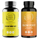Happy Healthy Hippie Glow för Astaxanthin Supplement & A Little Pick Me Up Natural Energy Pills