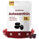 15 mg Astaxanthin | 240 Softgels | Astaxanthin Supplements | 8 månaders leverans | Antioxidant Support, Eye & Skin Health | Intern cirkulation | Non-GMO, Gluten-Free, No Soy