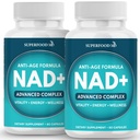 NAD + Tillägg Liposomal + Resveratrol för kvinnor och män, Astaxanthin, CoQ10, Alpha Lipoic Acid, Green Tea - 120 greve