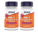Nu Kosttillskott, MK-7 Vitamin K-2 100 mcg, Kardiovaskulär Support *, Stöder Benhälsa *, 180 Veg kapslar (Pack av 2)