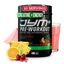 JYM Supplement Science Pre JYM Plus Fruit Punch Pre-Workout Powder, Amino Nitrates, Creatine, Betaine, Nootropics, BCAA, för Män & Kvinnor, 30 portioner