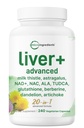 Liver Advanced+, 240 Veggie Capsules | 20-in-1 Complex with Milk Thistle, Dandelion, NAD, NAC, ALA, TUDCA, Glutathione, Artichoke, Turmeric, & Astragalus | Non-GMO, Gluten Free